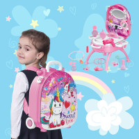 兒童美妝女孩3-6嵗仿真假化妝品扮家家酒公主梳妝台玩具化妝台