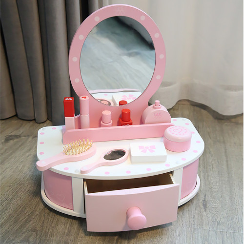 兒童扮家家酒仿真梳妝台公主化妝桌盒玩具3-6嵗7小女孩女童生日禮物