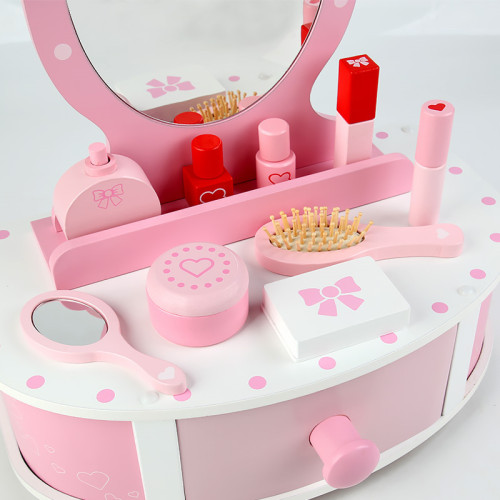 兒童扮家家酒仿真梳妝台公主化妝桌盒玩具3-6嵗7小女孩女童生日禮物
