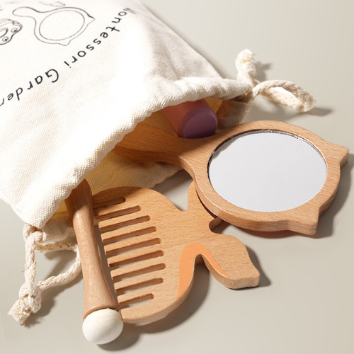 兒童扮家家酒公主化妝包木質仿真化妝品梳妝台小女孩玩具