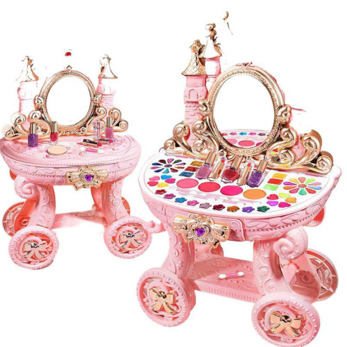 加大號扮家家酒公主梳妝台玩具化妝箱套裝益智3-6嵗5女孩子生日禮物