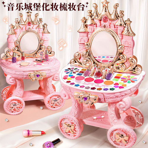 加大號扮家家酒公主梳妝台玩具化妝箱套裝益智3-6嵗5