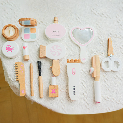 木製扮家家酒梳妝台玩具套裝兒童益智女孩化妝生日禮物木公主
