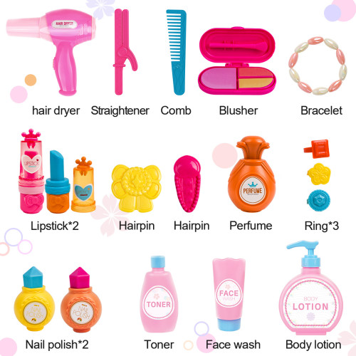 兒童飾品梳妝台玩具感應光控燈光音樂女孩扮家家酒寶寶化妝桌椅