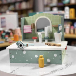 兒童房家庭仿真親子互動模擬梳妝台玩具女孩化妝台木製扮家家酒套裝