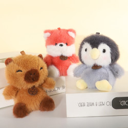 香味小號玩偶水豚女生化妝台擺件可愛毛絨玩具桌伴陪玩解壓