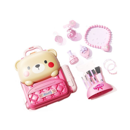 兒童扮家家酒仿真梳妝台公主化妝桌玩具手鏈串珠3-6嵗女孩4生日禮物