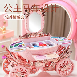 小貝蘿莉正版兒童彩妝梳妝台仿真女孩公主扮家家酒化妝玩具迷你