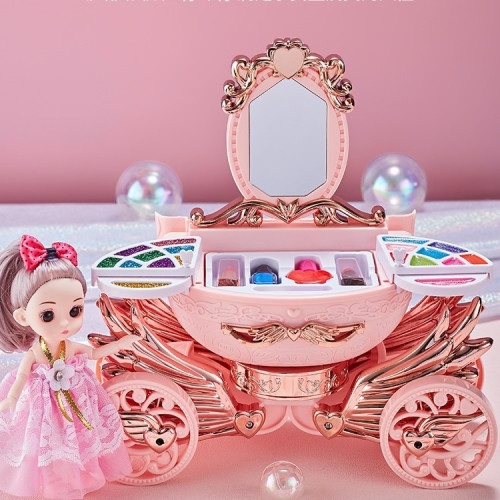小貝蘿莉正版兒童彩妝梳妝台仿真女孩公主扮家家酒化妝玩具迷你