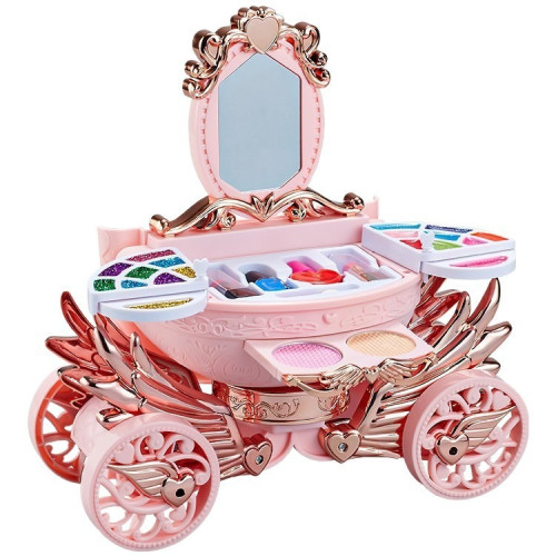 小貝蘿莉正版兒童彩妝梳妝台仿真女孩公主扮家家酒化妝玩具迷你