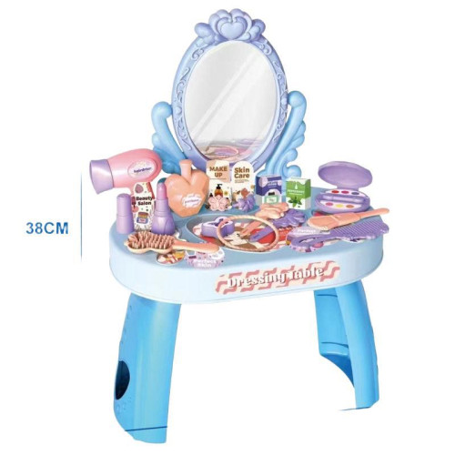 2025梳妝台玩具化妝桌女孩打扮公主飾品兒童扮家家酒玩具寶寶化妝台