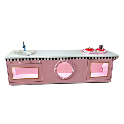 淘氣堡仿真櫥櫃扮家家酒超市化妝台兒童樂園角色扮演烤漆桌