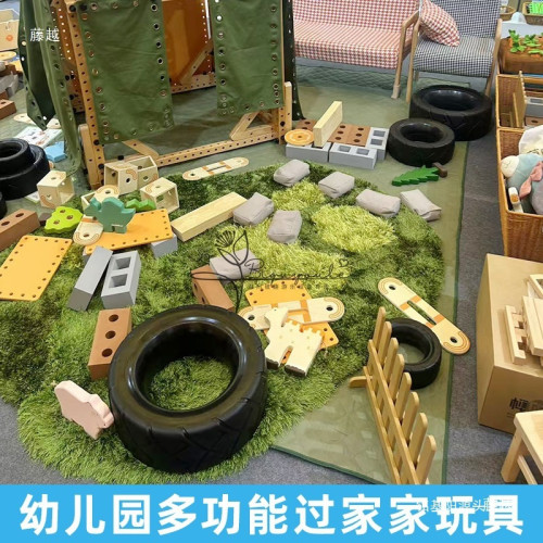 幼兒園戶外角色扮演玩具防腐木廚房小賣鋪組合兒童多功能