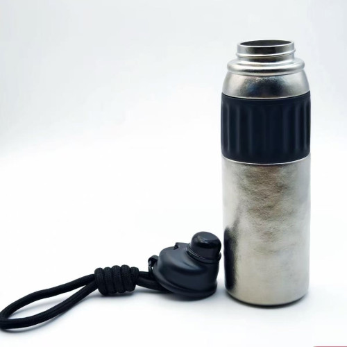 純鈦學生保溫杯 吸琯水杯新款保鮮兒童鈦杯戶外輕量杯600ml