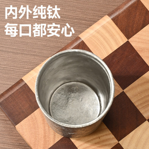 純鈦雙層咖啡杯保溫杯隔熱防燙旅行鈦杯PPSU蓋保溫水杯時尚隨手杯
