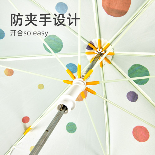 mideer彌鹿兒童雨傘好餓的毛毛蟲雨天小學生幼兒園寶寶長柄遮陽傘
