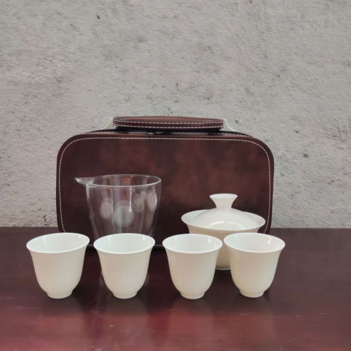 陶瓷功夫茶具套裝可攜式戶外旅行包禮盒禮品釘製婚慶用品小套簡約