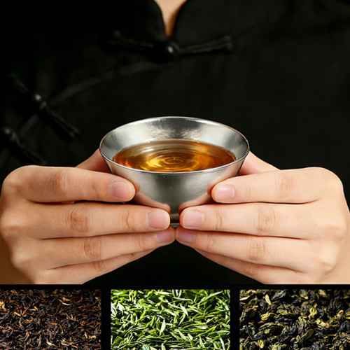 純鈦茶杯主人杯個人專用健康防燙小鈦杯喝茶功夫茶具茶杯茶具