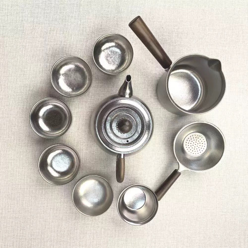 新款純鈦茶杯泡茶專用茶壺主人杯小茶杯喝茶茶盞功夫鈦茶具套裝