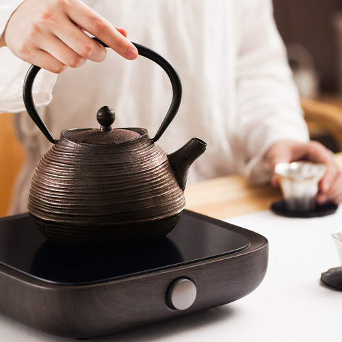 Ψ日本龍顔堂南部鐵壺純手工鑄鐵壺電陶爐煮茶器燒水泡茶泡茶壺