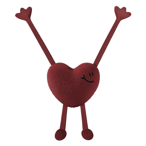 春節抱枕婚慶紅色心形客廳沙發靠背墊新年禮物靠枕靠墊泰迪絨 春節抱枕婚慶紅色心形客廳沙發靠背墊新年禮物靠枕靠墊泰迪絨