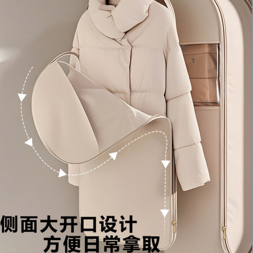 羽絨服壓縮防塵罩衣櫃大衣西服衣服收納袋掛式家用透明衣物罩袋子