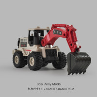 仿真合金挖掘機兒童挖機工程車慣性玩具男孩寶寶推土機玩具車
