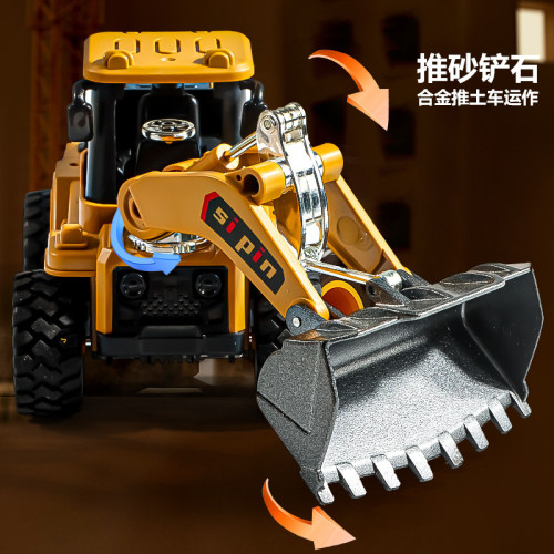仿真合金挖掘機兒童挖機工程車慣性玩具男孩寶寶推土機玩具車