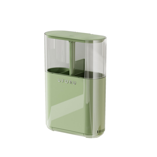 壁掛筷子收納盒家用廚房免打孔帶蓋防塵筷籠可瀝水按壓升降筷子筒