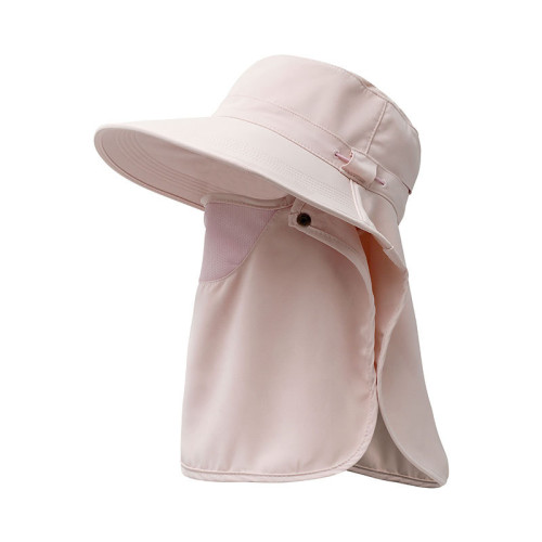 夏季遮陽防曬帽大簷防紫外線遮臉太陽帽子女士護臉可拆卸騎車盆帽