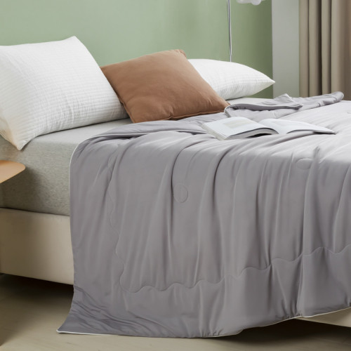 冰淇淋夏涼被空調被可機洗夏季A類涼感被子雙人純色水洗夏被