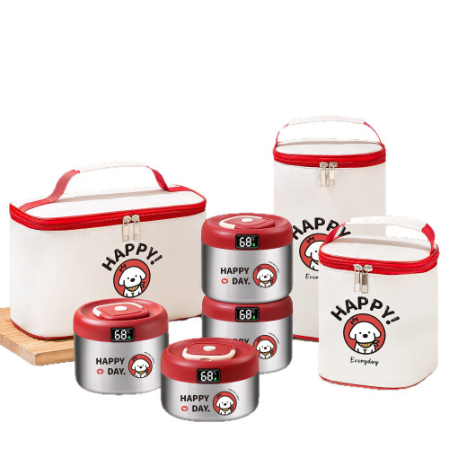 不鏽鋼保溫飯盒桶上班族便當316真空12小時早餐杯餐盒冬天 不鏽鋼