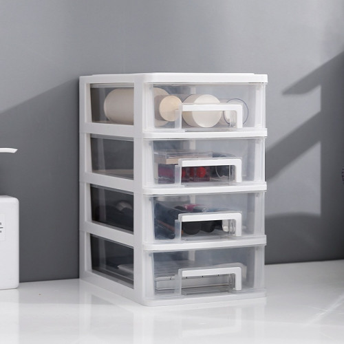 【收納】抽屜式收納盒辦公室書桌文具儲物整理箱奧邦藥神器省空間