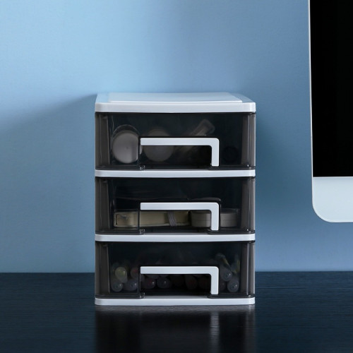 【收納】抽屜式收納盒辦公室書桌文具儲物整理箱奧邦藥神器省空間