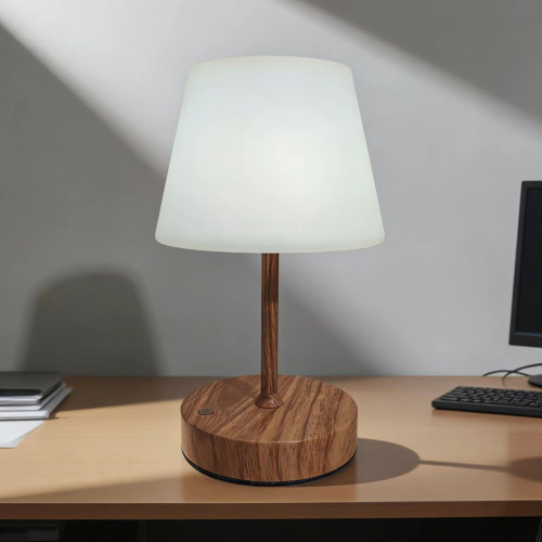 氛圍感臥室床頭台燈裝飾擺件小夜燈創意dc接頭直插無線金屬照明燈