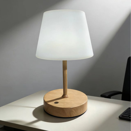 氛圍感臥室床頭台燈裝飾擺件小夜燈創意dc接頭直插無線金屬照明燈