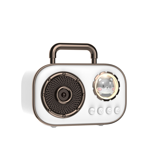 創意復古藍牙音箱禮品收音機可攜式手機重音砲音響手提