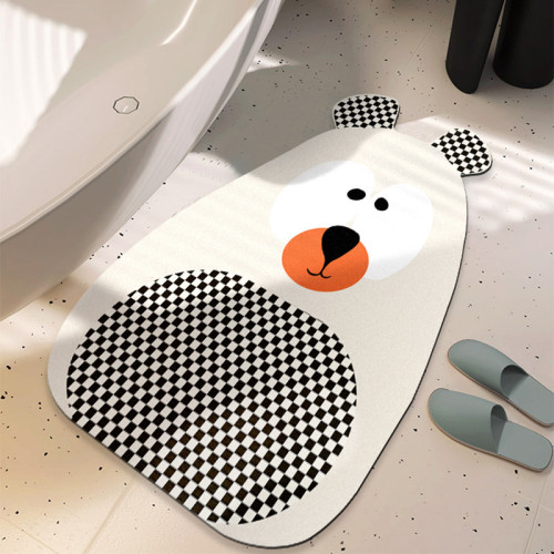 卡通異形浴室防滑墊家用洗手間科技布吸水地墊衛生間厠所門口腳墊