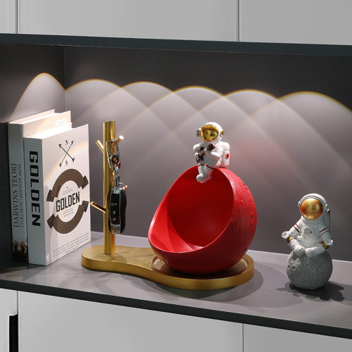 宇航員入戶門口鑰匙收納玄關裝飾品擺件客廳鞋櫃家居喬遷新居禮品