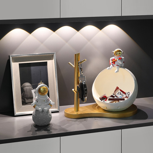 宇航員入戶門口鑰匙收納玄關裝飾品擺件客廳鞋櫃家居喬遷新居禮品