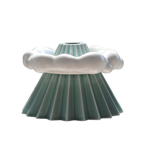 原創嵐山雲棲V60陶瓷小號折紙手沖咖啡漏鬥濾杯白雲濾托