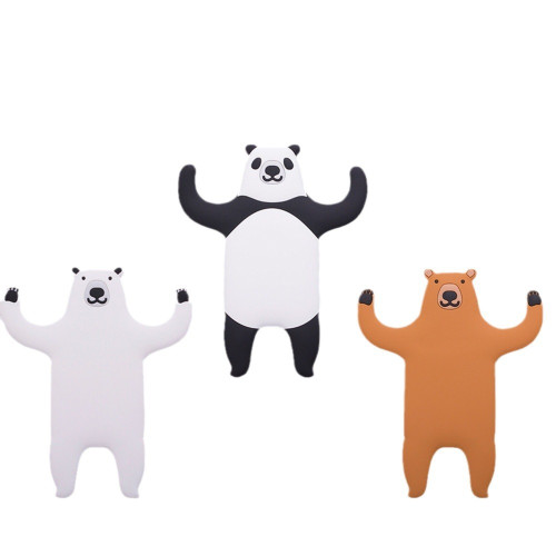 無痕掛鉤納米魔力貼粘鉤日本創意卡通動物尾巴門上門後收納