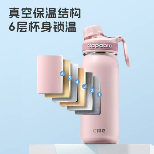 希樂保溫杯大容量直飲水杯可攜式男女高顔值保溫水杯子