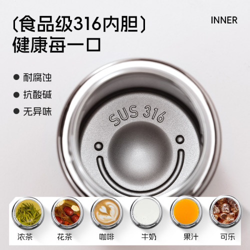 希樂保溫杯女高顔值可攜式大容量馬卡龍年輕保溫水杯帶提繩 希樂保溫杯女高顔值可攜式大容量馬卡龍年輕保溫水杯帶提繩