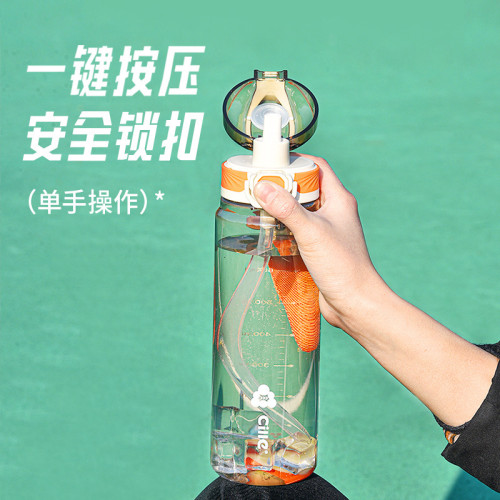 希樂水杯大容量男女學生戶外運動可攜式提繩茶杯水壺隨身吸琯 希樂水杯大容量男女學生戶外運動可攜式提繩茶杯水壺隨身吸琯