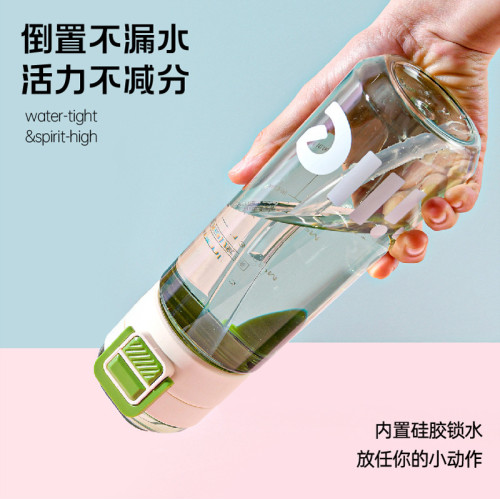 希樂水杯男女學生tritan塑膠運動杯子吸琯杯兒童夏季可攜式雙飲水壺