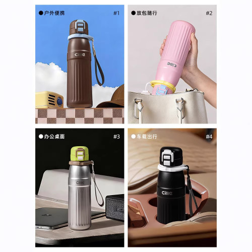 希樂保溫杯女高顔值直筒杯戶外時尚可攜式不鏽鋼水杯可攜式大容量杯子