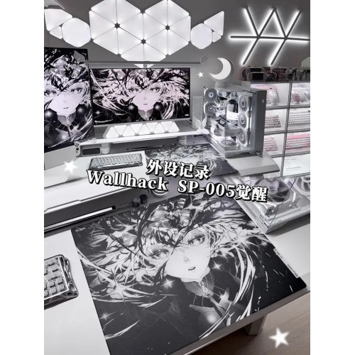 WALLHACK沃哈克SP005覺醒SORA鋼化玻璃滑鼠墊電競遊戯FPS專用大號