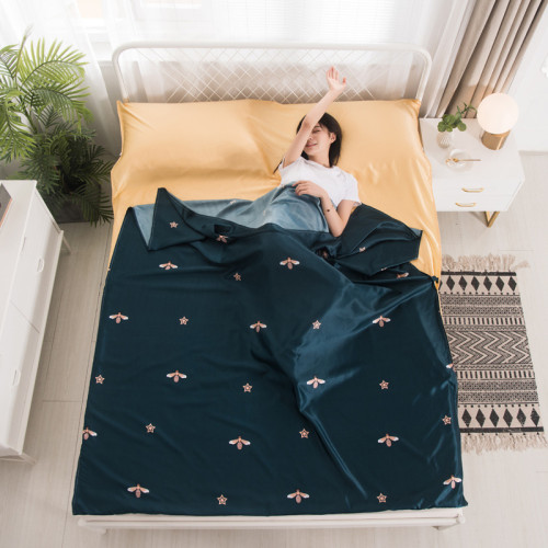 水洗真絲旅行隔髒睡袋成人酒店賓館防髒薄床單被套可攜式旅遊用品