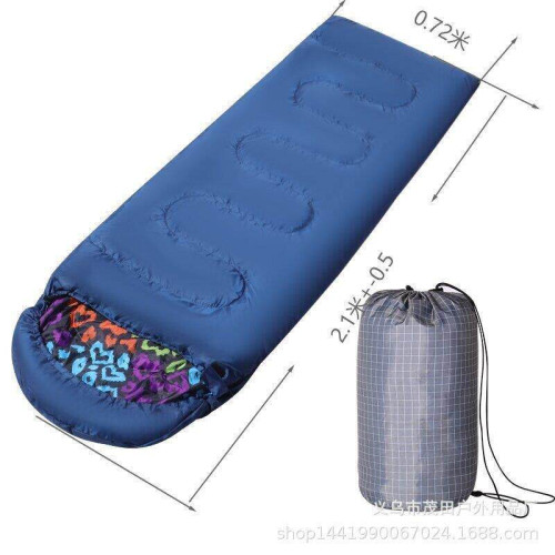 春夏秋三季戶外旅行睡袋成人露營野營睡袋 單人睡袋 信封帶帽睡袋